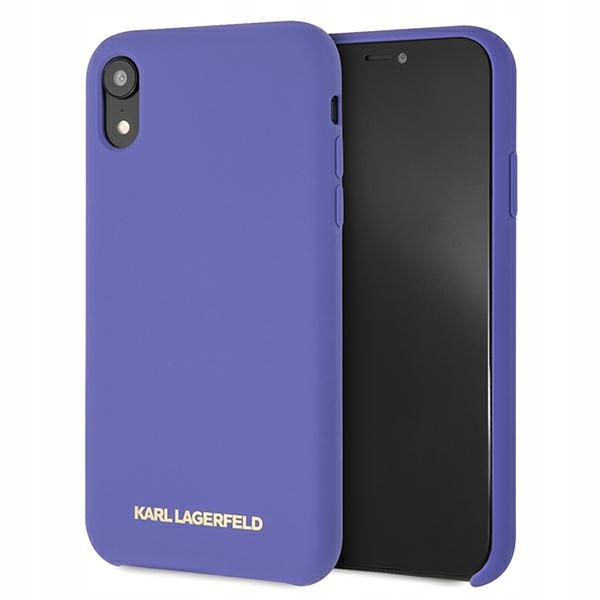 Karl Lagerfeld KLHCI61SLVOG iPhone Xr hardcase fialový/violet Silicone