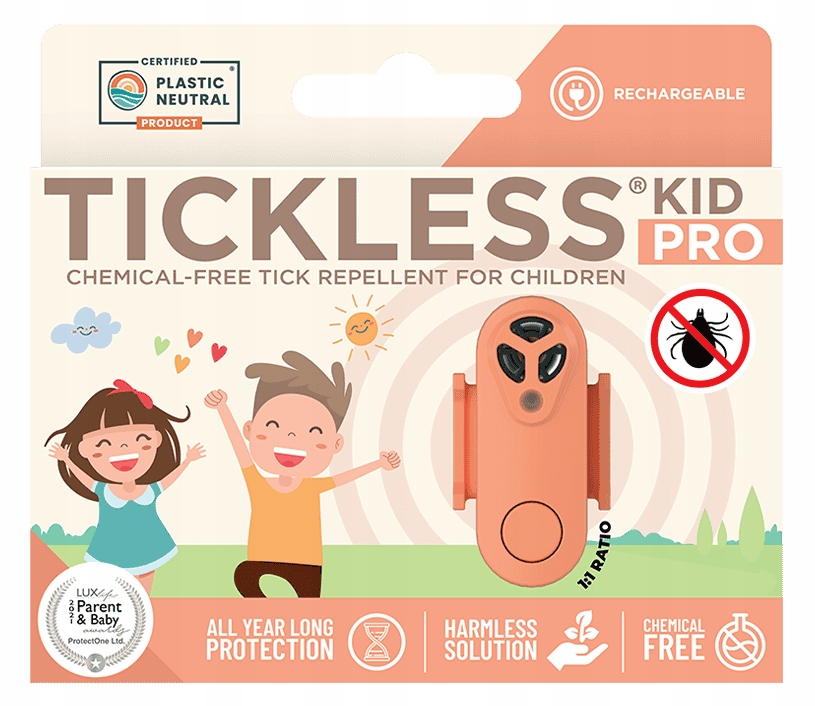 Tickless Pro Kid Nový Model, Účinná ochrana pred kliešťami, Pre deti
