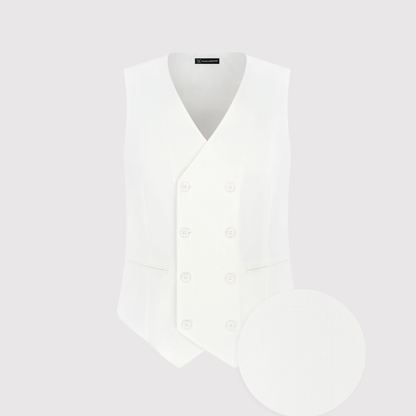 Béžová dvouřadá pánská vesta Pako Lorente 58