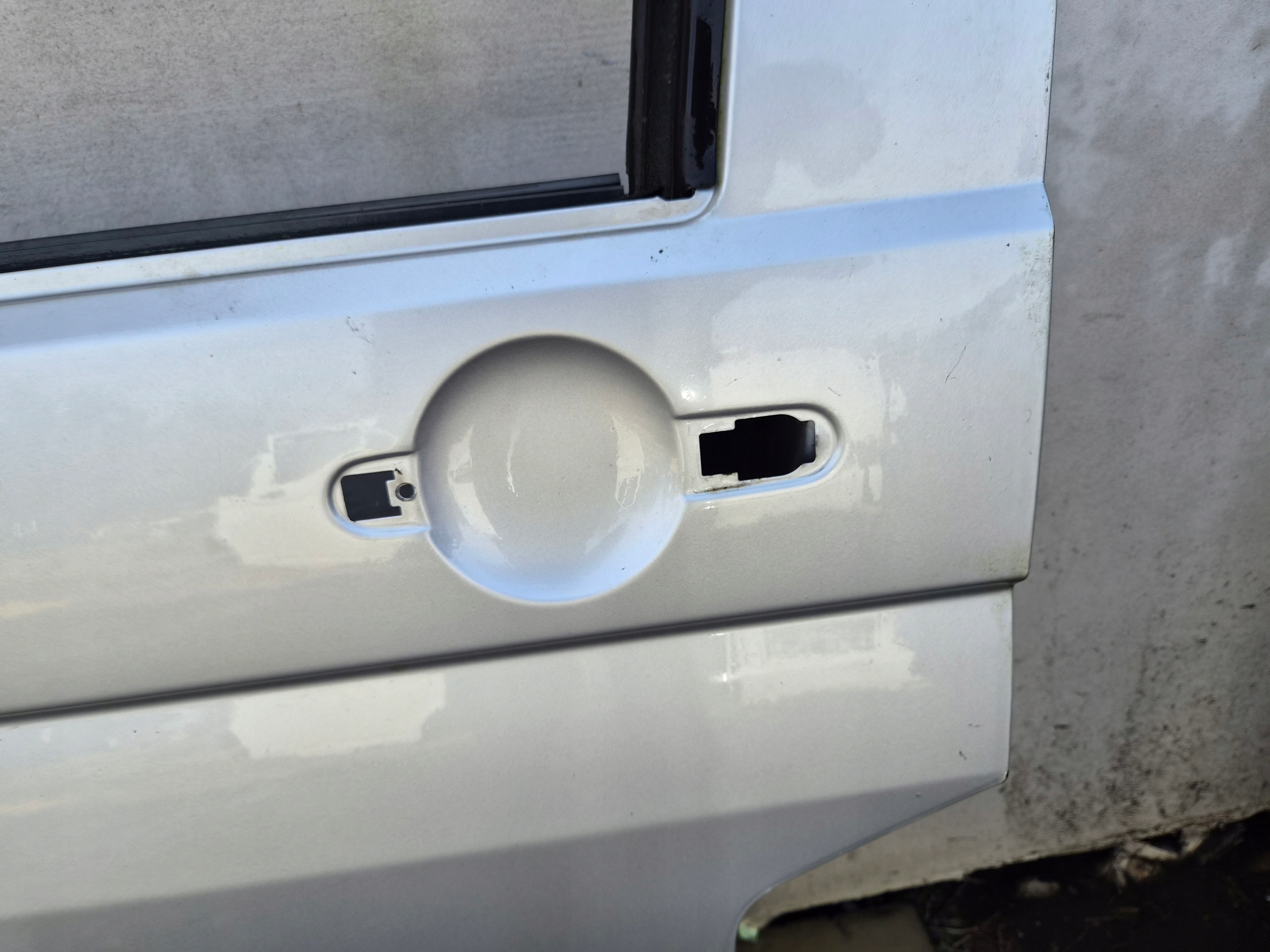 door front left VW T5 T5 LIFT front kierowca/ driver´s silver