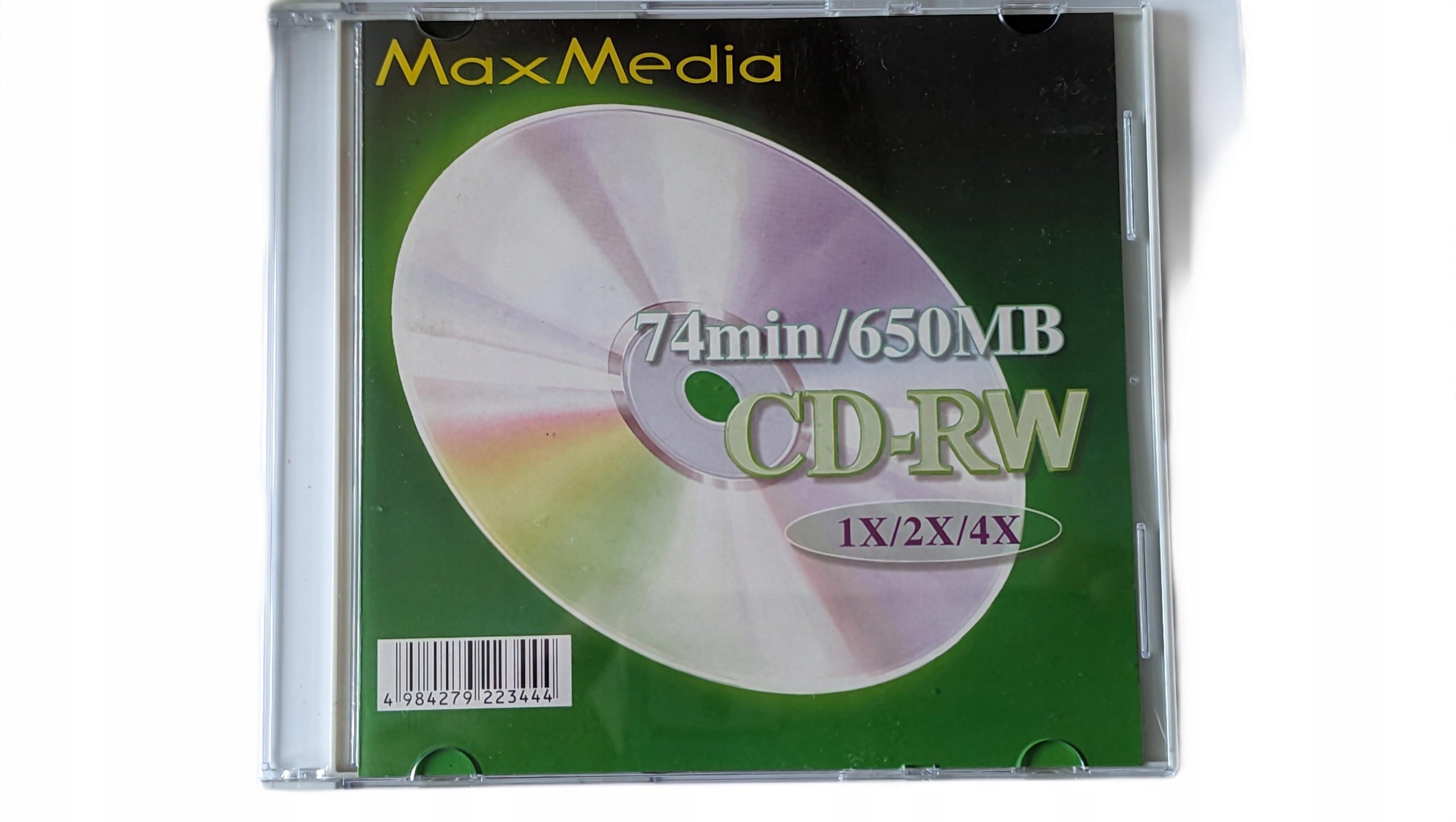 Prodisc Max Media Cd-rw 700MB 1x2x4x slim case case CD 1szt..