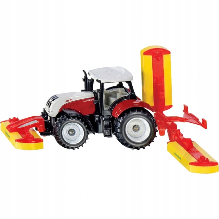

Siku Traktor Steyr z zespołem młócącym Pöttinger