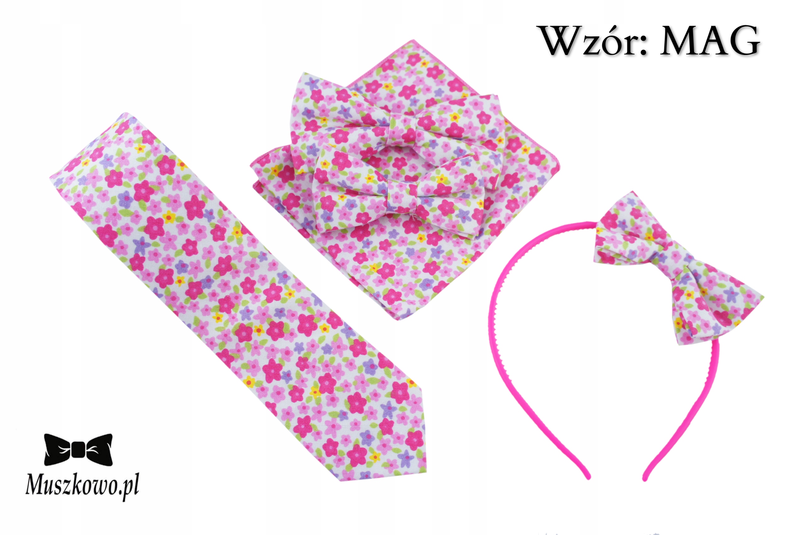 Poszetka W KWIATY WIOSENNA LETNIA ŚWIĄTECZNA Marka inna