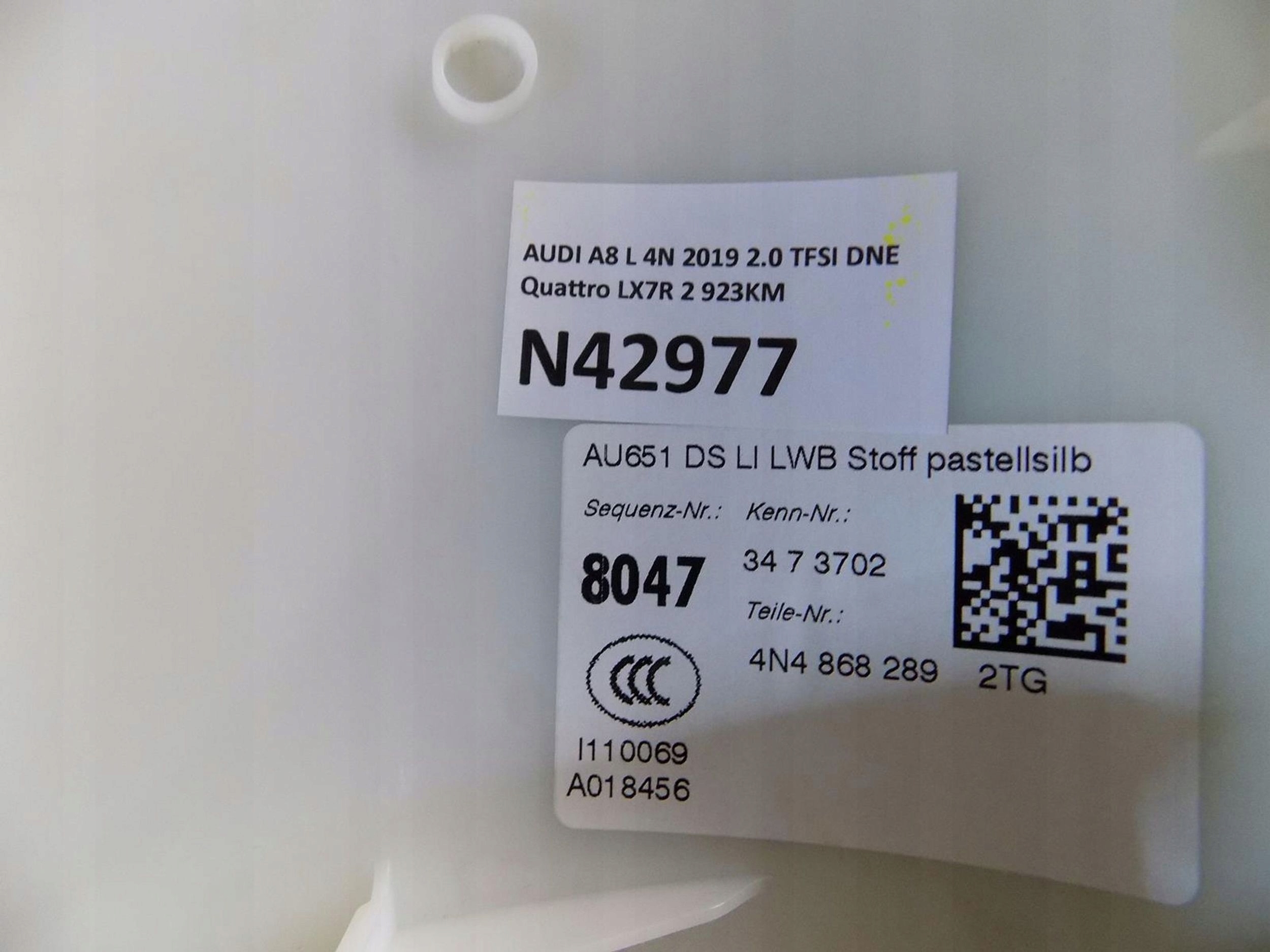 AUDI A8 4N D5 side SLUPKA left 4N4868289