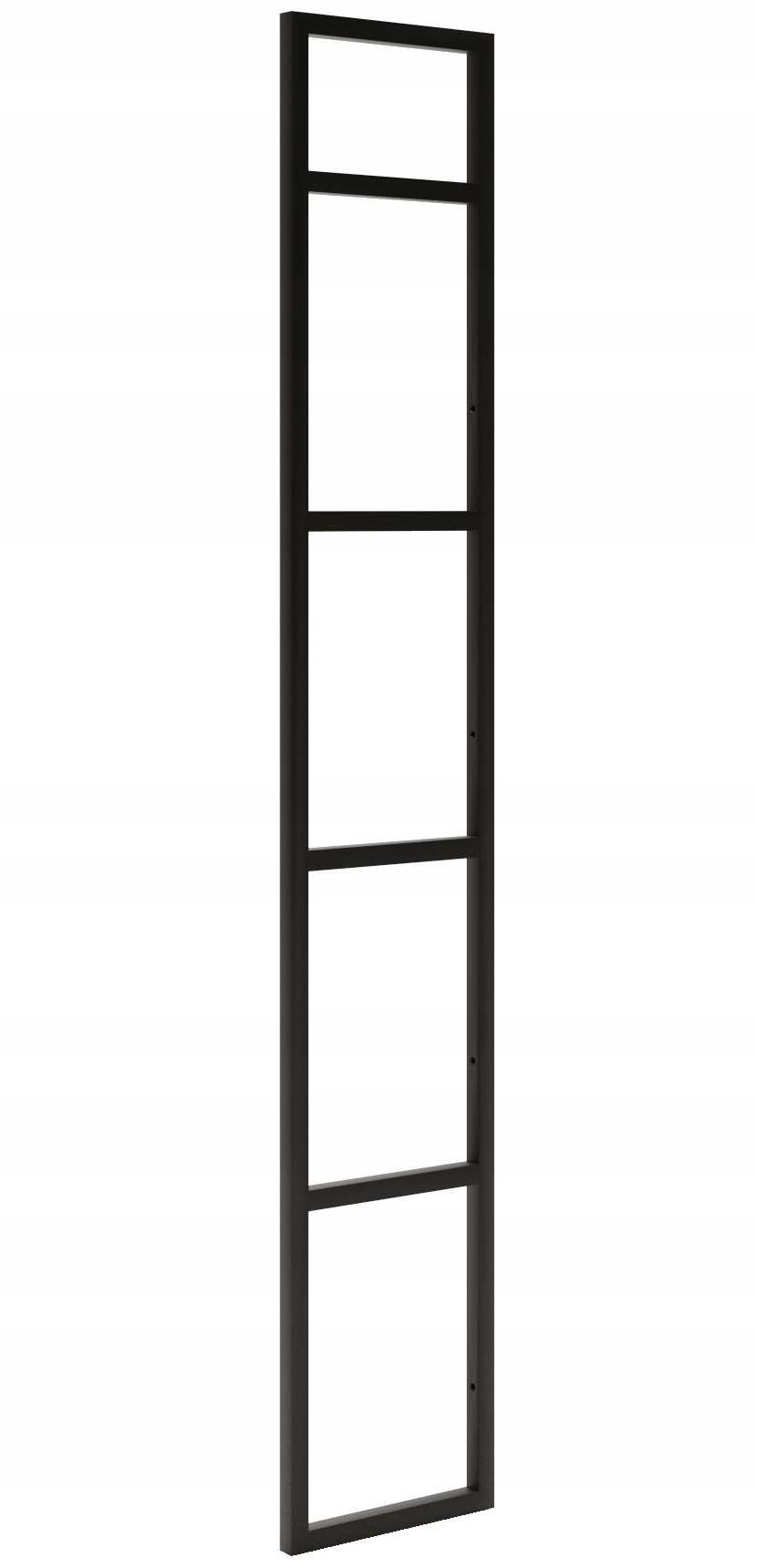 Podstavec pro 5úrovňovou závěsnou poličku Loft 145 cm x 24 cm, černý