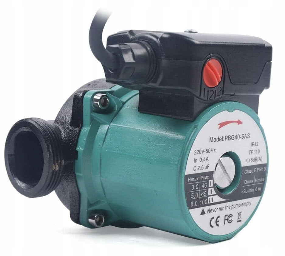 Obehová vykurovacia pumpa 52 l/m 100-46 W 6 m 1 1/2 palca