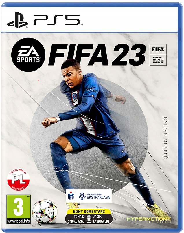 FIFA 23 PL PS5 NOWI KOMENTATORZY ORYGINAŁ Z HOLOGRAMEM PŁYTA CD ZAFOLIOWANA