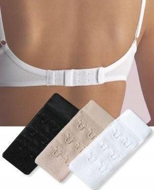 PRZEDŁUŻKA ZAPIĘCIA DO BIUSTONOSZA przedłużki biały czarny beżowy 3sztuki