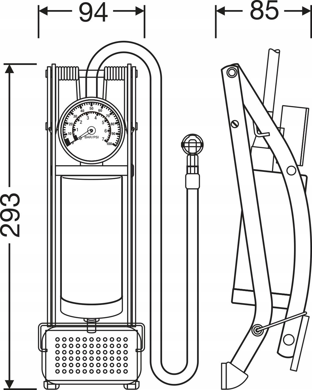 analogowa nożna pompka do opon TYREinflate 10 ESSENTIAL OSRAM Marka Osram
