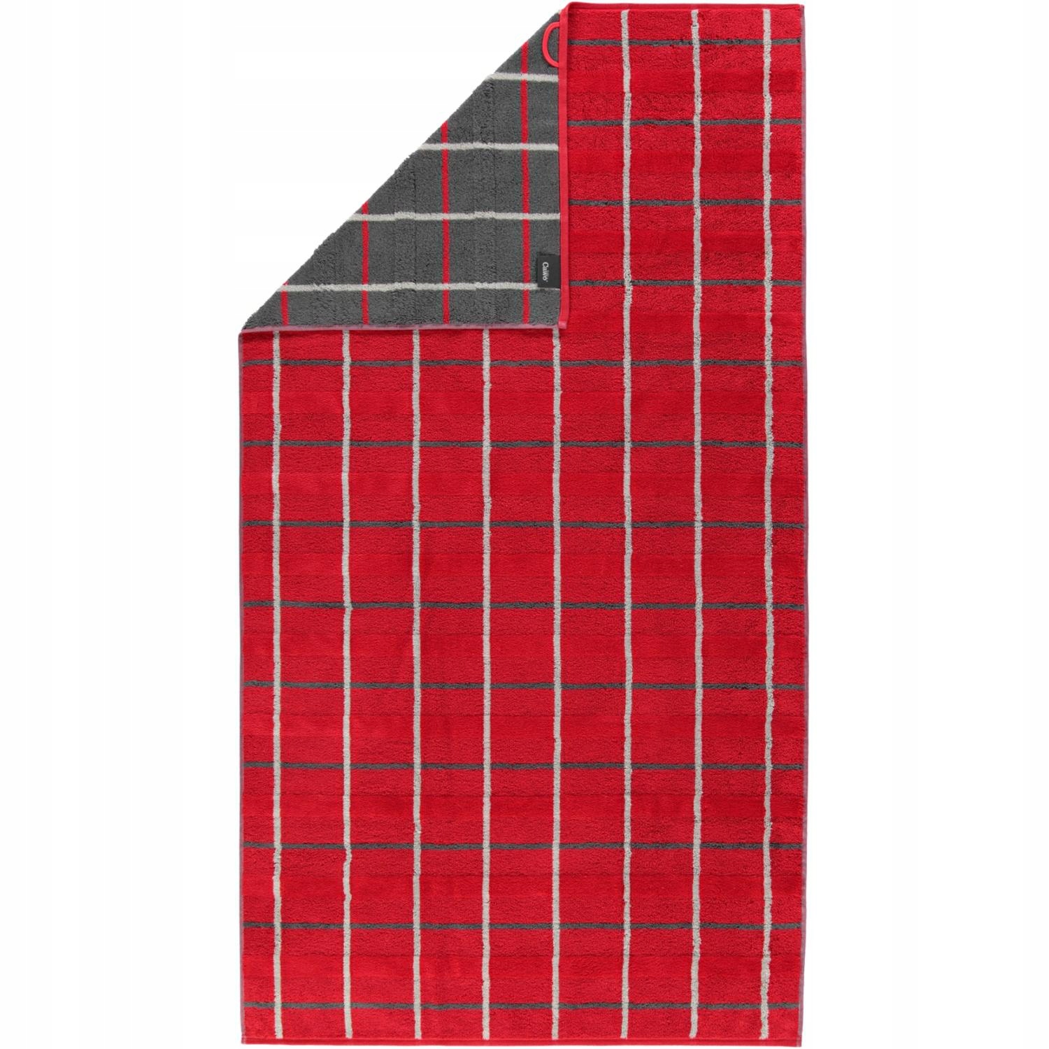 Plážová osuška Square 80x200 červená 560g/m2 100% bavlna Cawoe