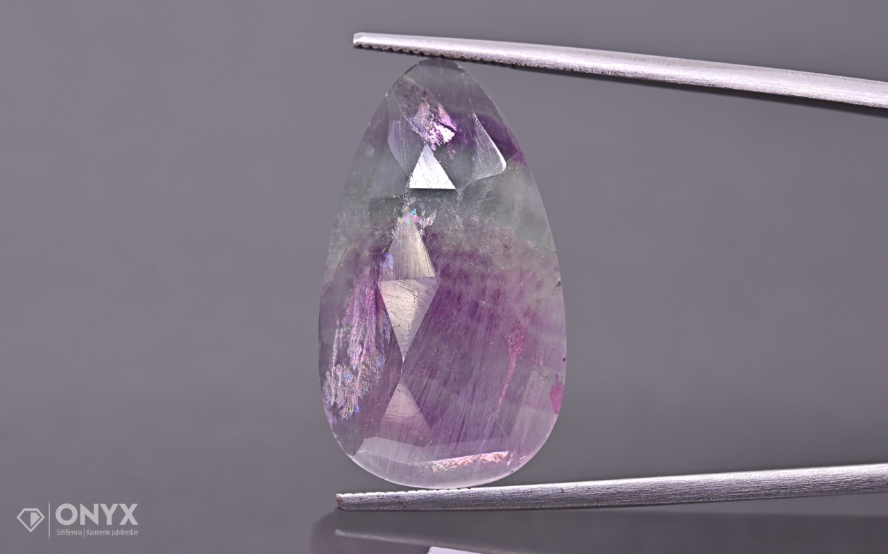 Fluorit fazetovaná nepravidelná růžice 25x14,5 mm