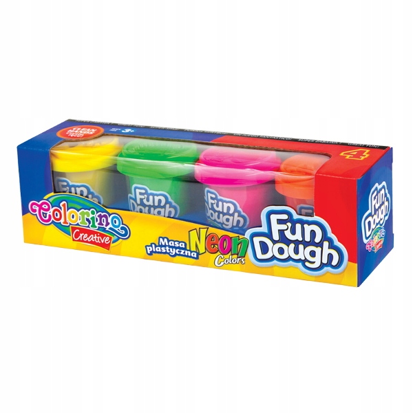 

Ciastolina Colorino Masa Fun Dough 4 kolory Neon