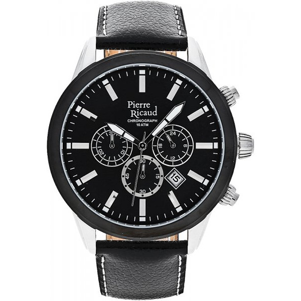 Pánské Hodinky Pierre Ricaud P97010.Y214CH černé