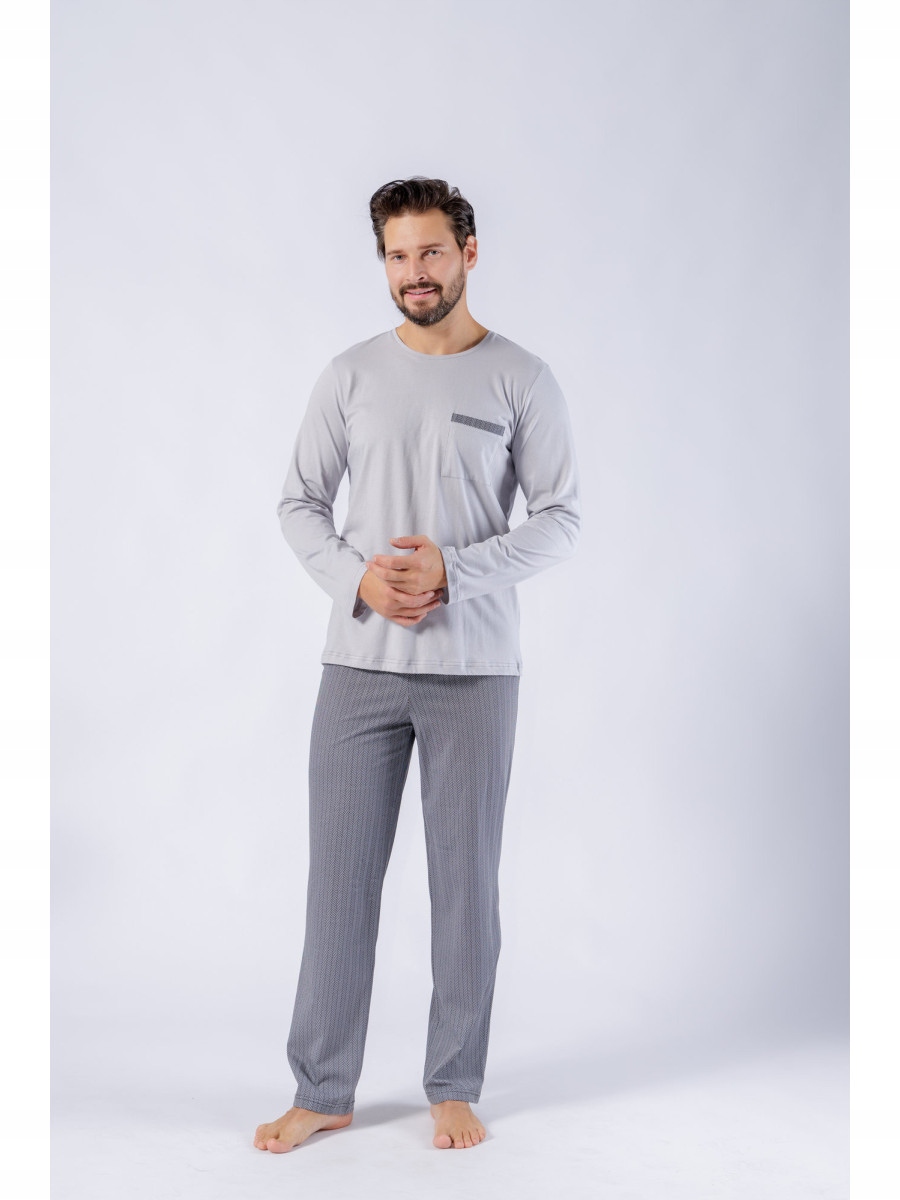 Pyžamo Tomasz Dlouhý Rukáv 1595 M Šedá