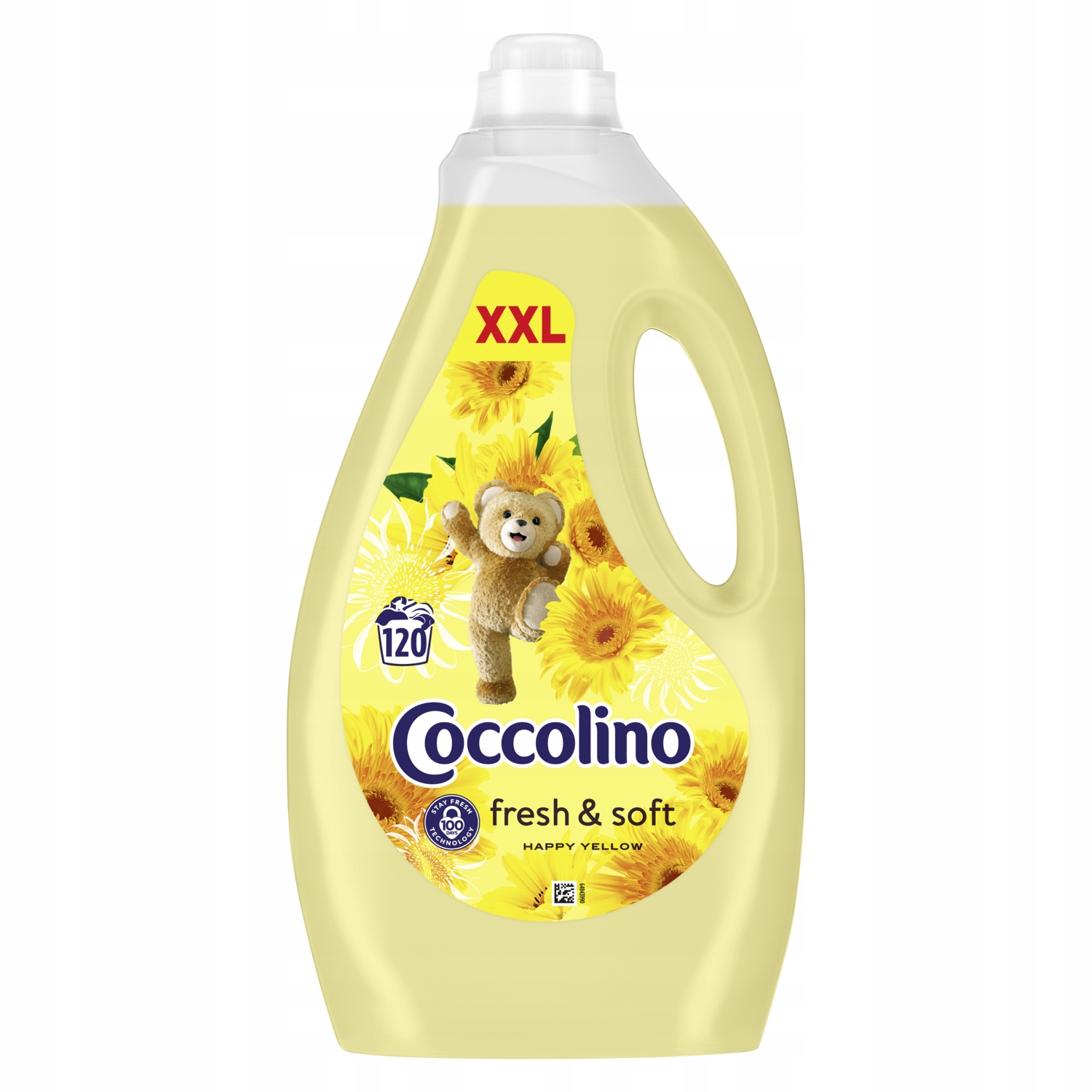 Coccolino Fresh&Soft Tekutá aviváž Happy Yellow 3 L 120 praní