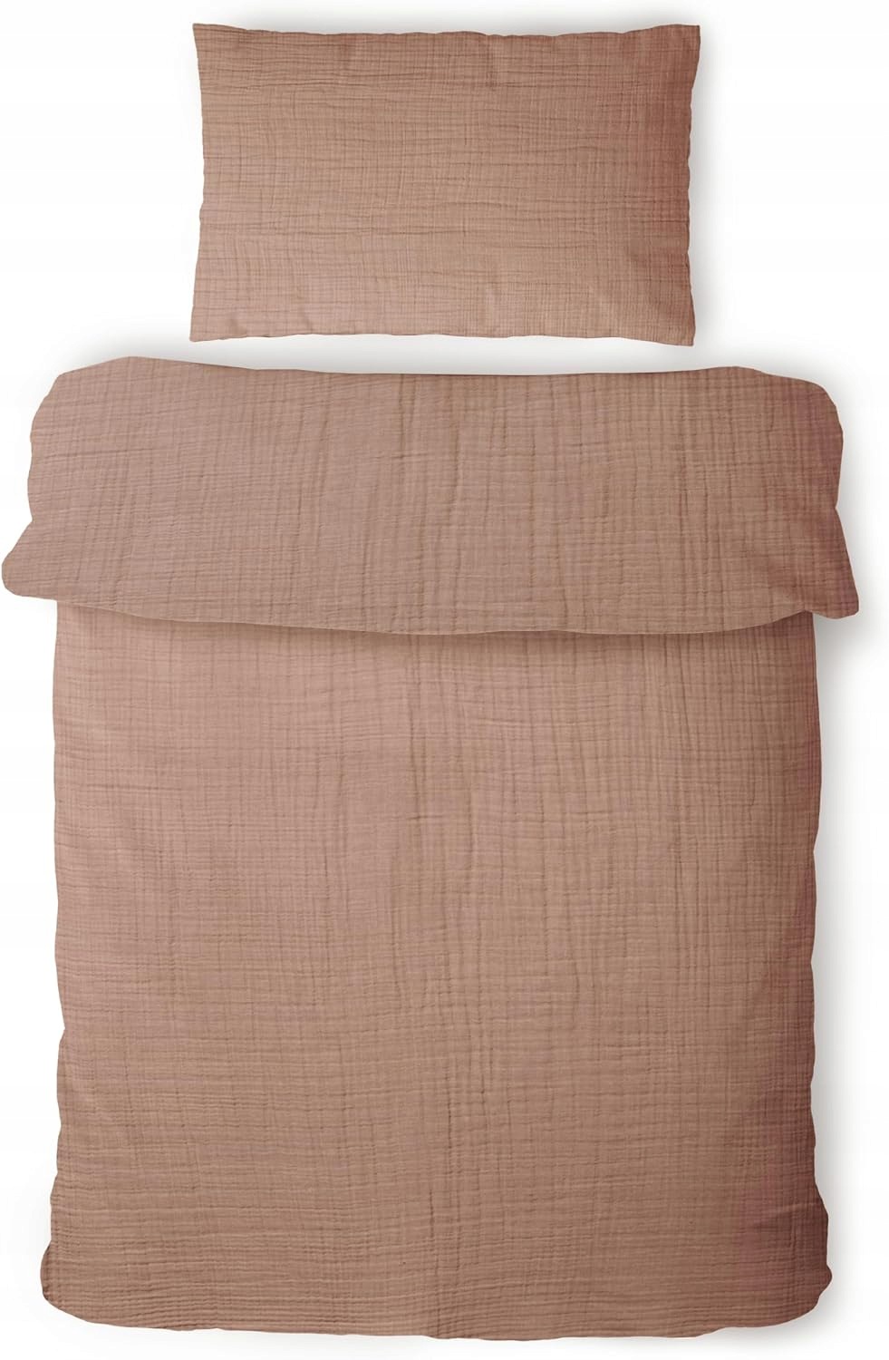 Detská Posteľná Bielizeň Muslin 100 % Bavlna 3-VAR 100x135 40x60 cm, roz. hnedá