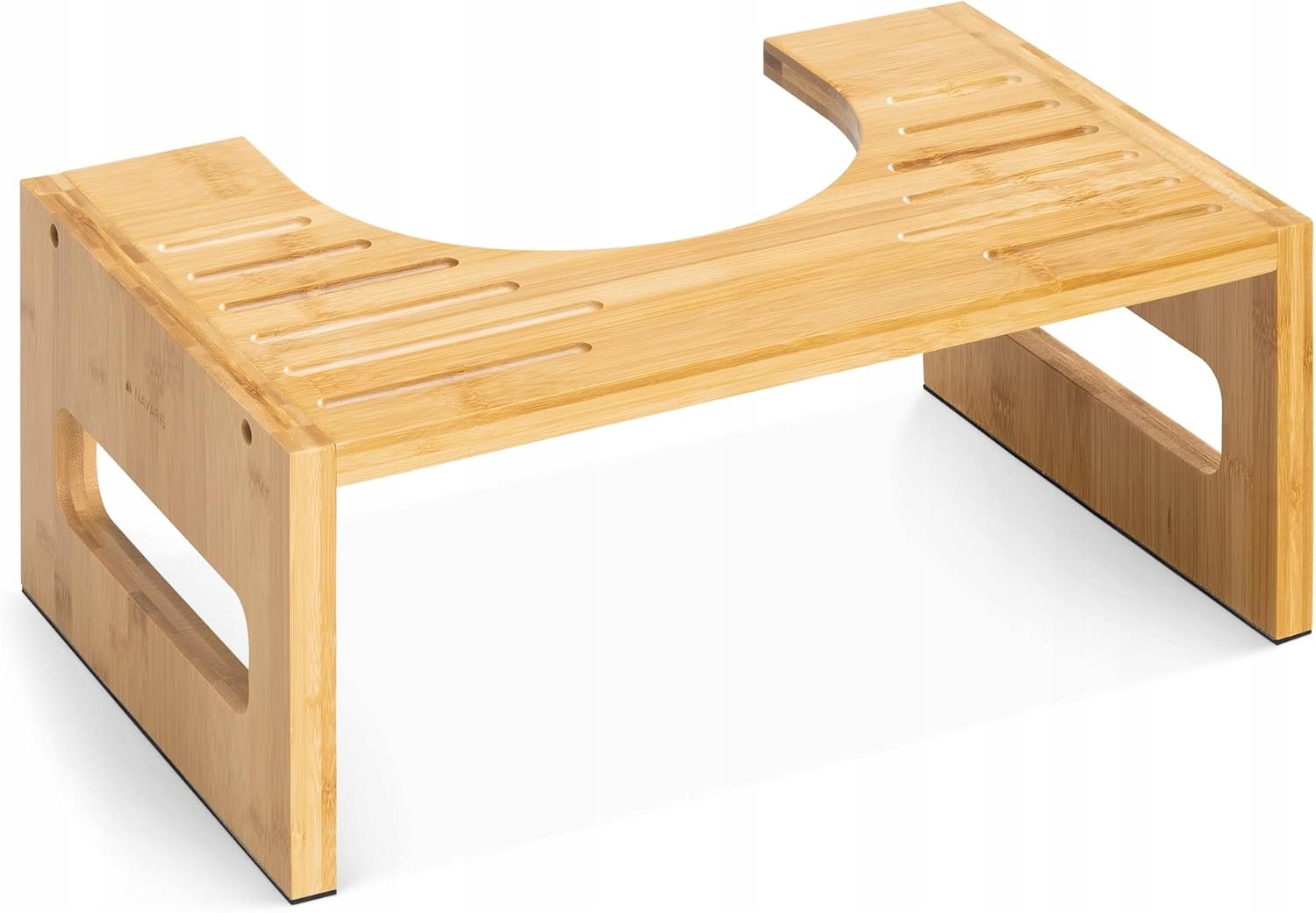 Navaris bambusowy taboret toaletowy – ergonomiczny, antypoślizgowy