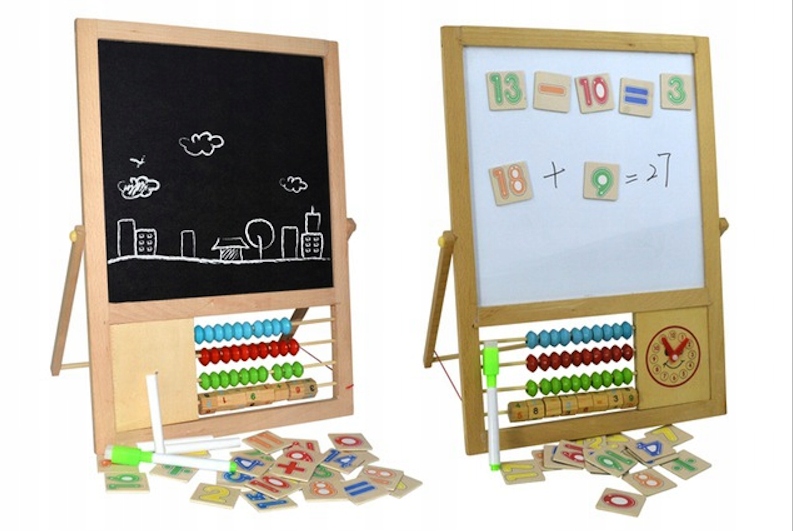 

Tablica Edukacyjna Magnetyczna Akcesoria Gąbka