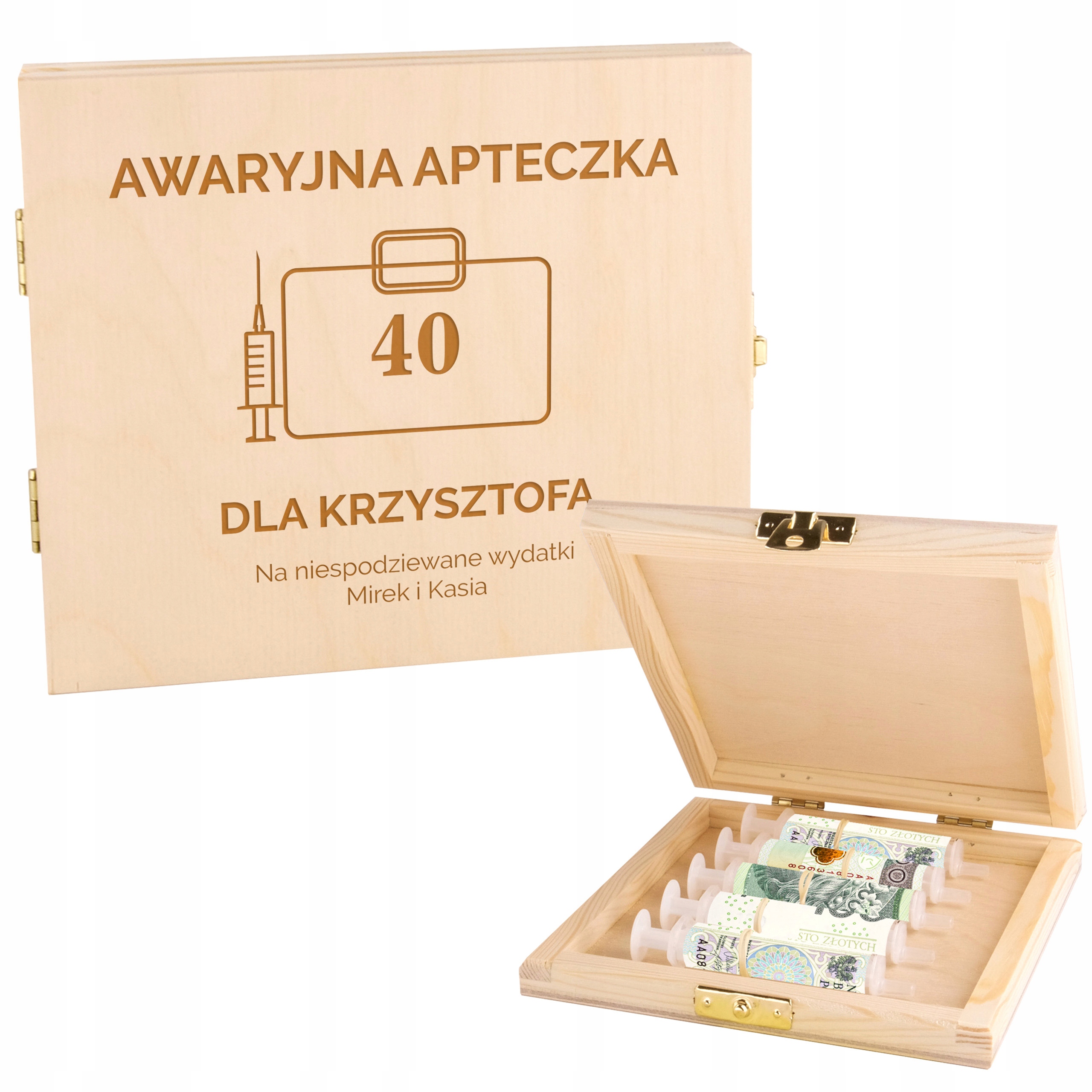 

Zastrzyk gotówki Pudełko na Pieniądze Urodziny