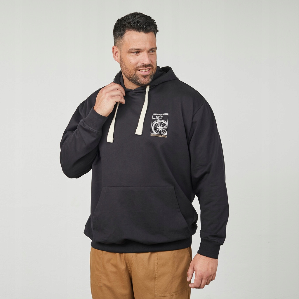 pánská mikina s kapucí Černá North Latitude Velké velikosti Velikost 4XL