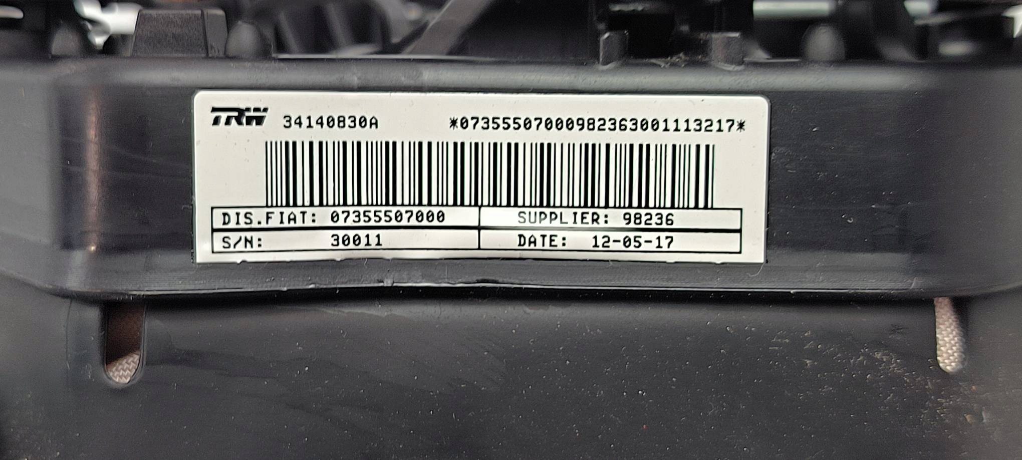 airbag airbag 34140830A OPEL COMBO D