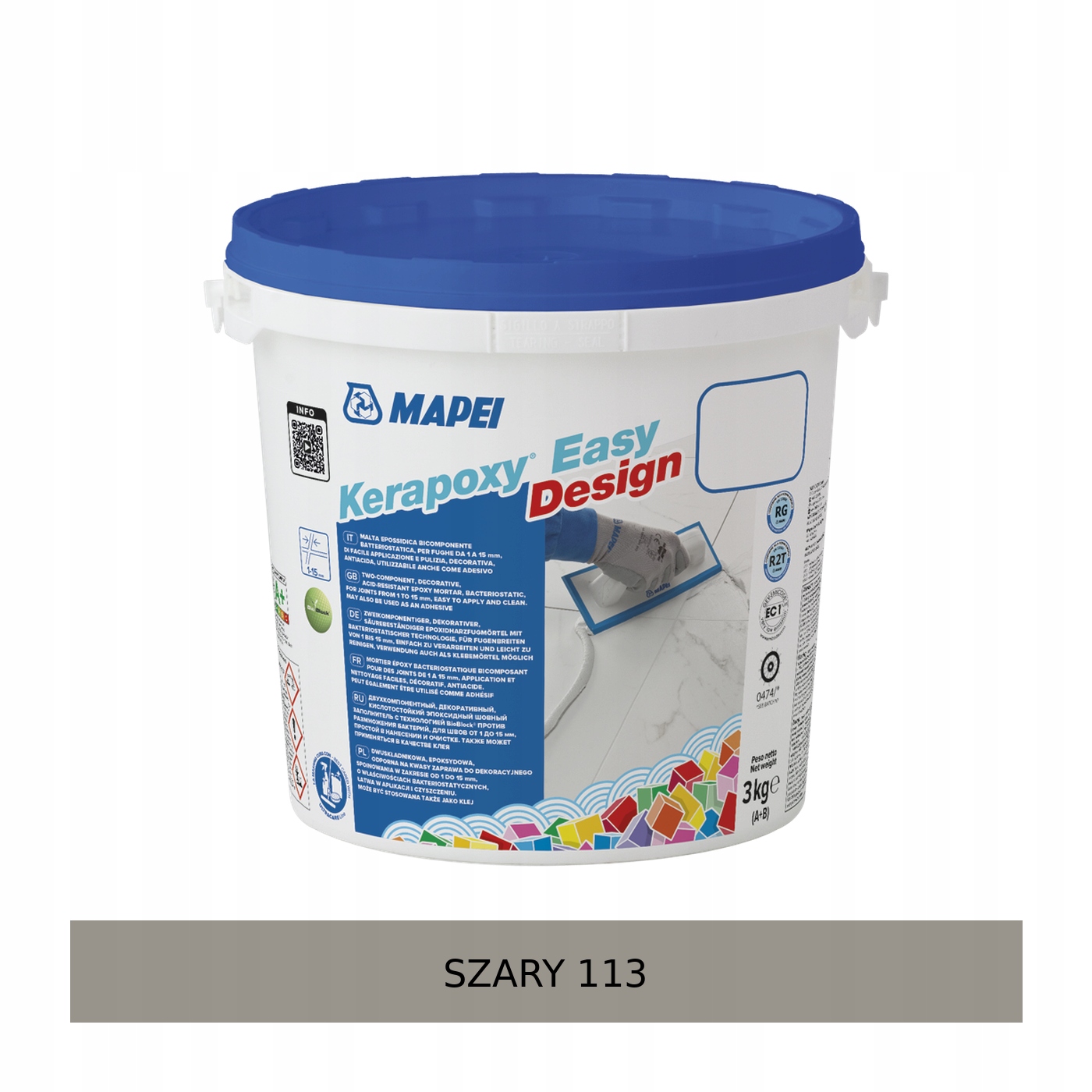 Mapei Kerapoxy Easy Design Fuga epoksydowa 3kg 113 Szary