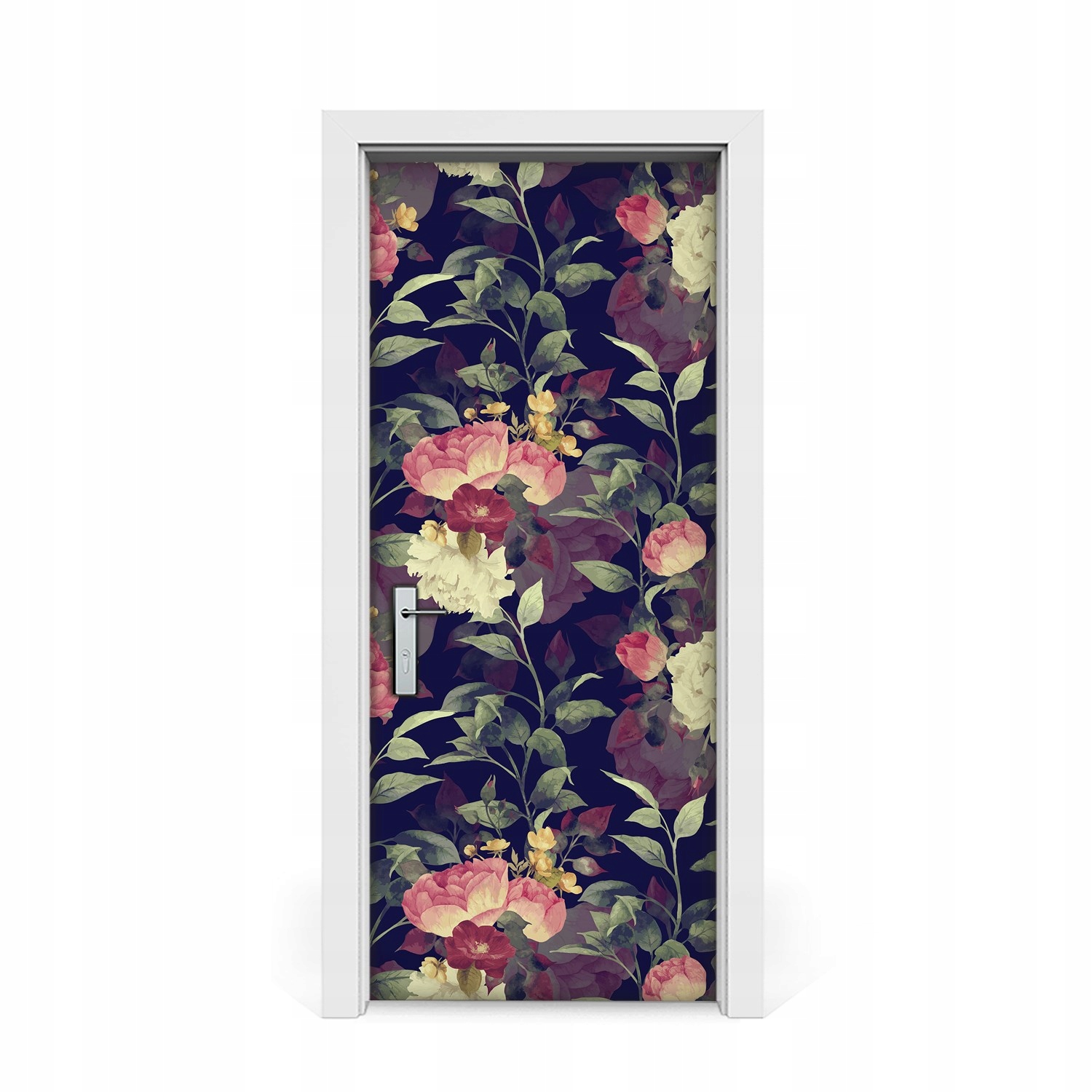 

Naklejka na drzwi okleina Vintage kwiaty 85x205