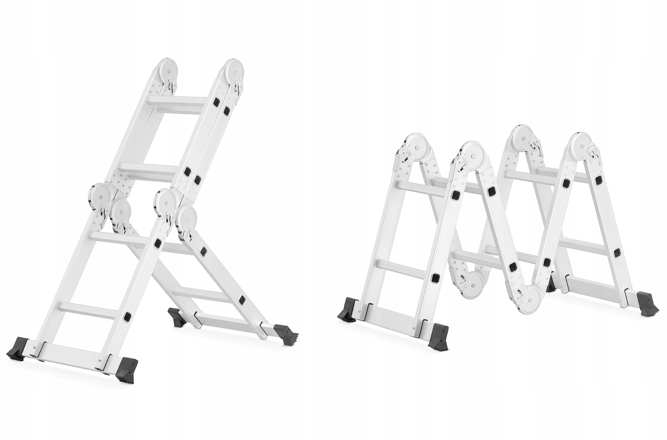 Drabina aluminiowa przegubowa SKŁADANA wielofunkcyjna rozkładana 4x2 HIGHER — 14