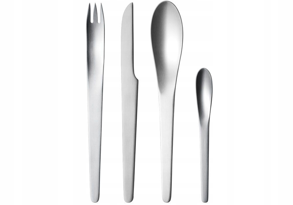 Georg Jensen Arne Jacobsen Sada príborov 24 El. Strieborné matné