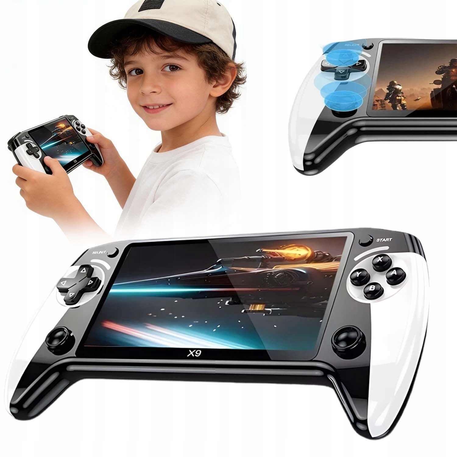 Emulator Konsoli Do Gier 5,5 Cala Z 6000 Grami Wbudowana Ładowanie Usb