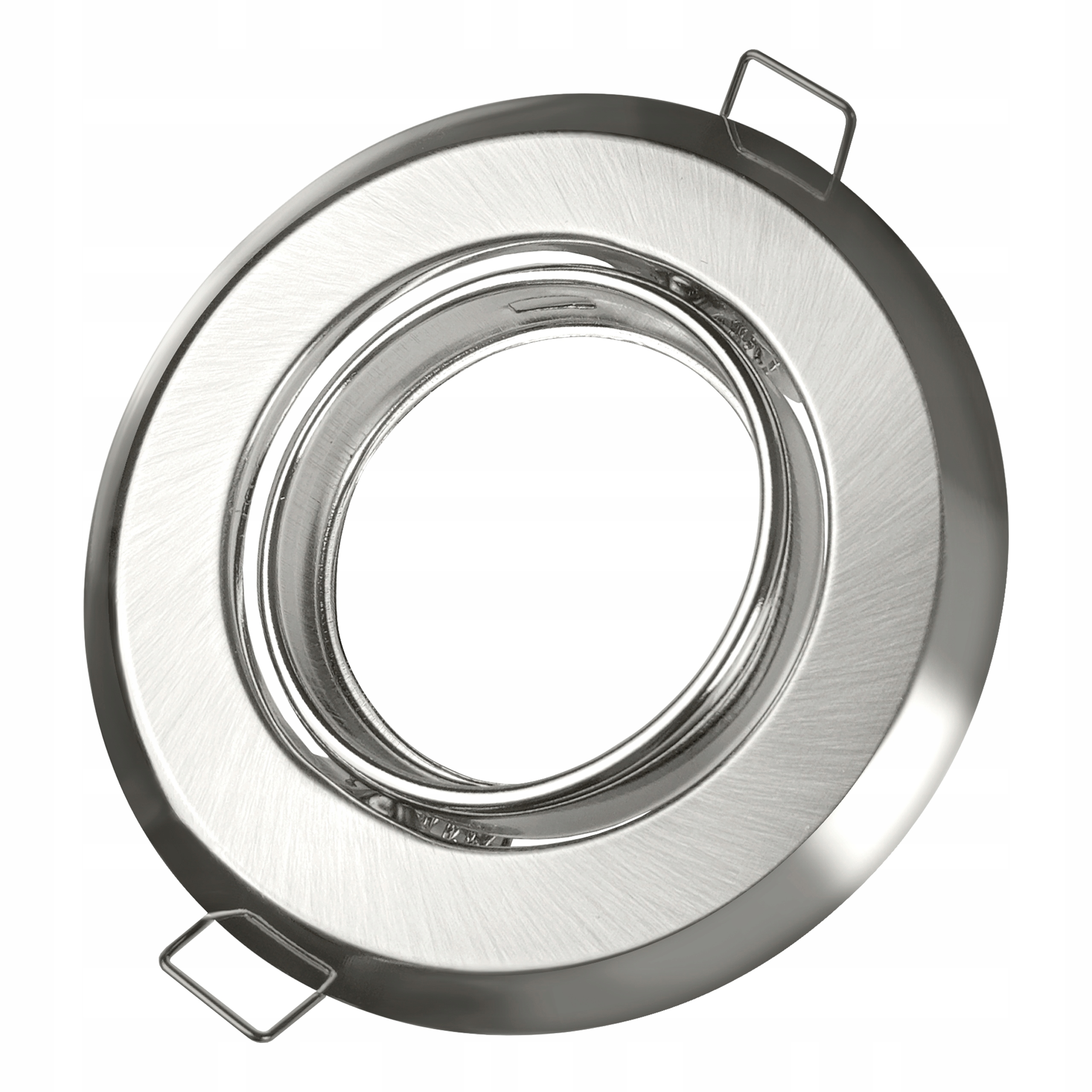 Zestaw oprawa halogenowa SATYNOWA OKRĄGŁA + żarówka GU10 LED 6W Neutralna Marka Lumenix