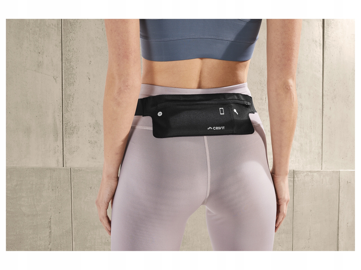 CRIVIT pas, nerka, do biegania - CZARNA Model 0