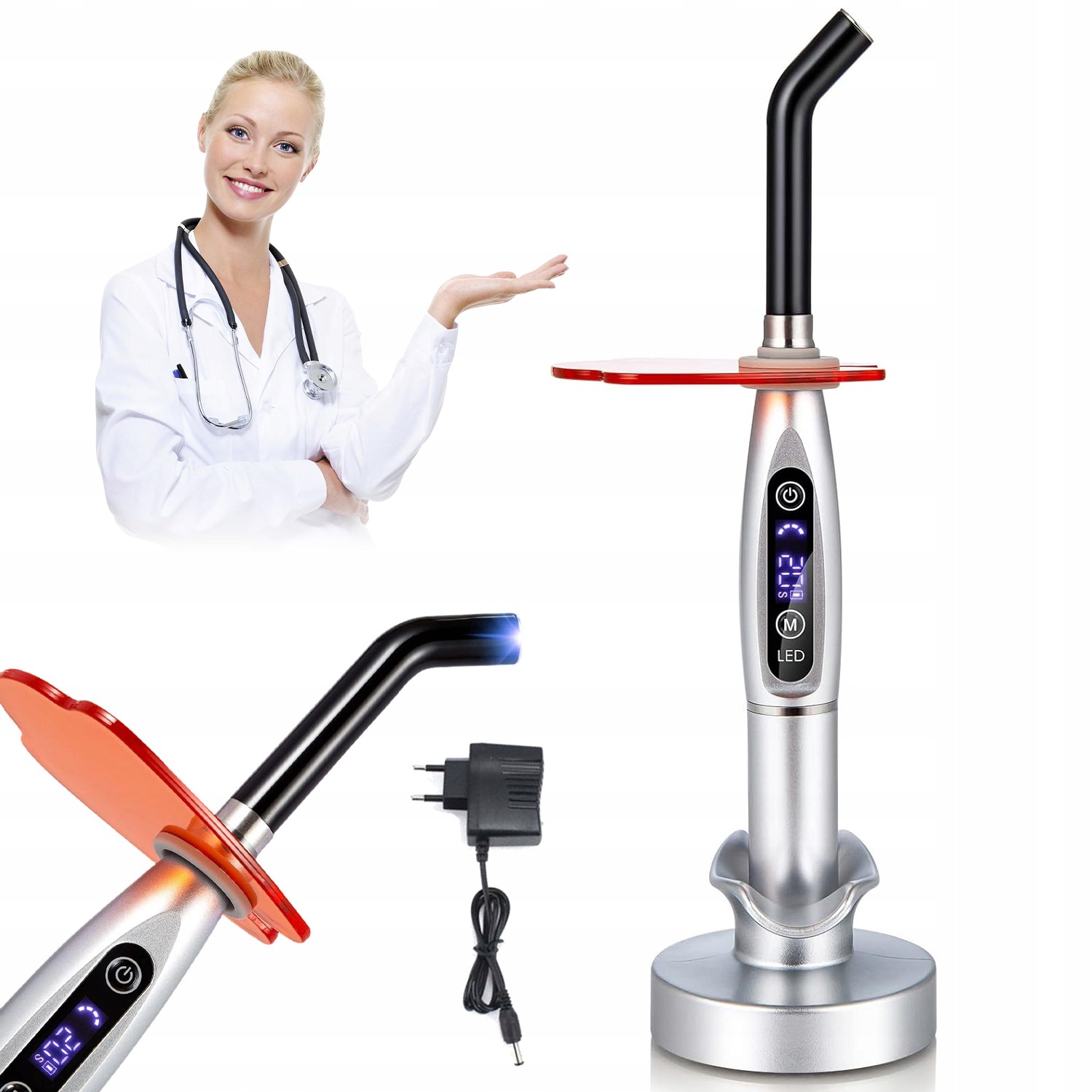 Laboratoryjna Dentystyczna Lampa Polimeryzacyjna Do Utwardzania Led 2200MAH