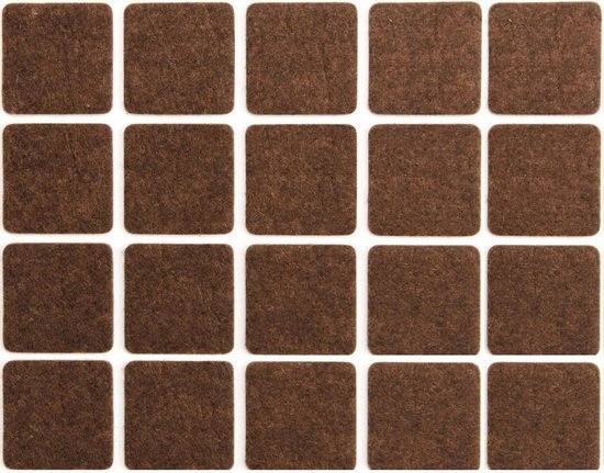 

Vorel Podkładki Filcowe 20X20 MM Brązowe