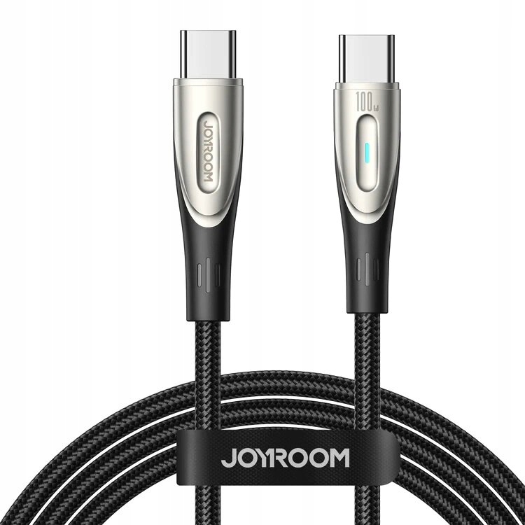 Kabel Star- Light Usb C do Usb- C Joyroom SA27- CC5 100W 1,2m (czarny)