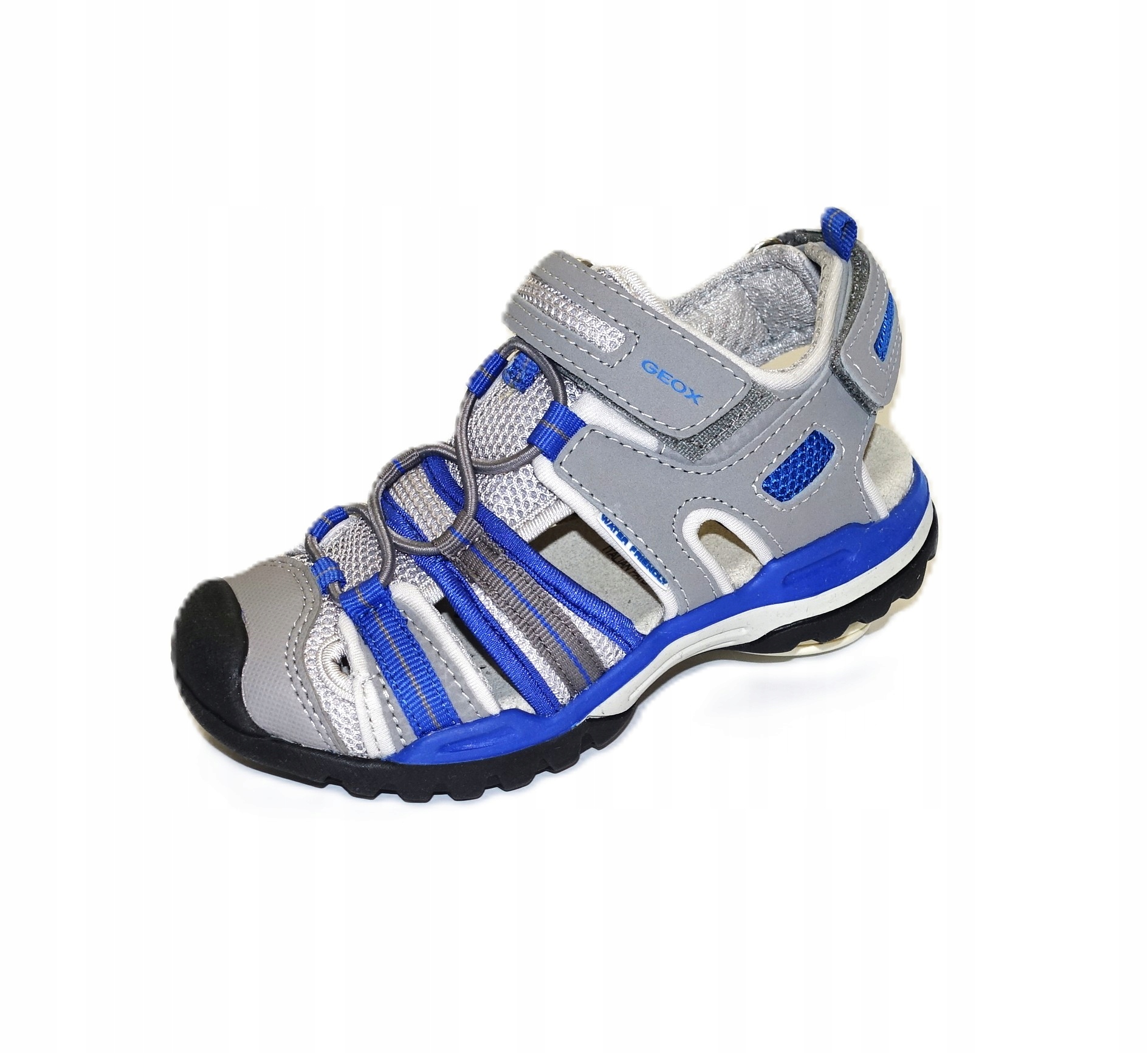 Sandały dziecięce Geox J720RC05014C0069 chłopięce rozmiar 27 szare-niebiesk