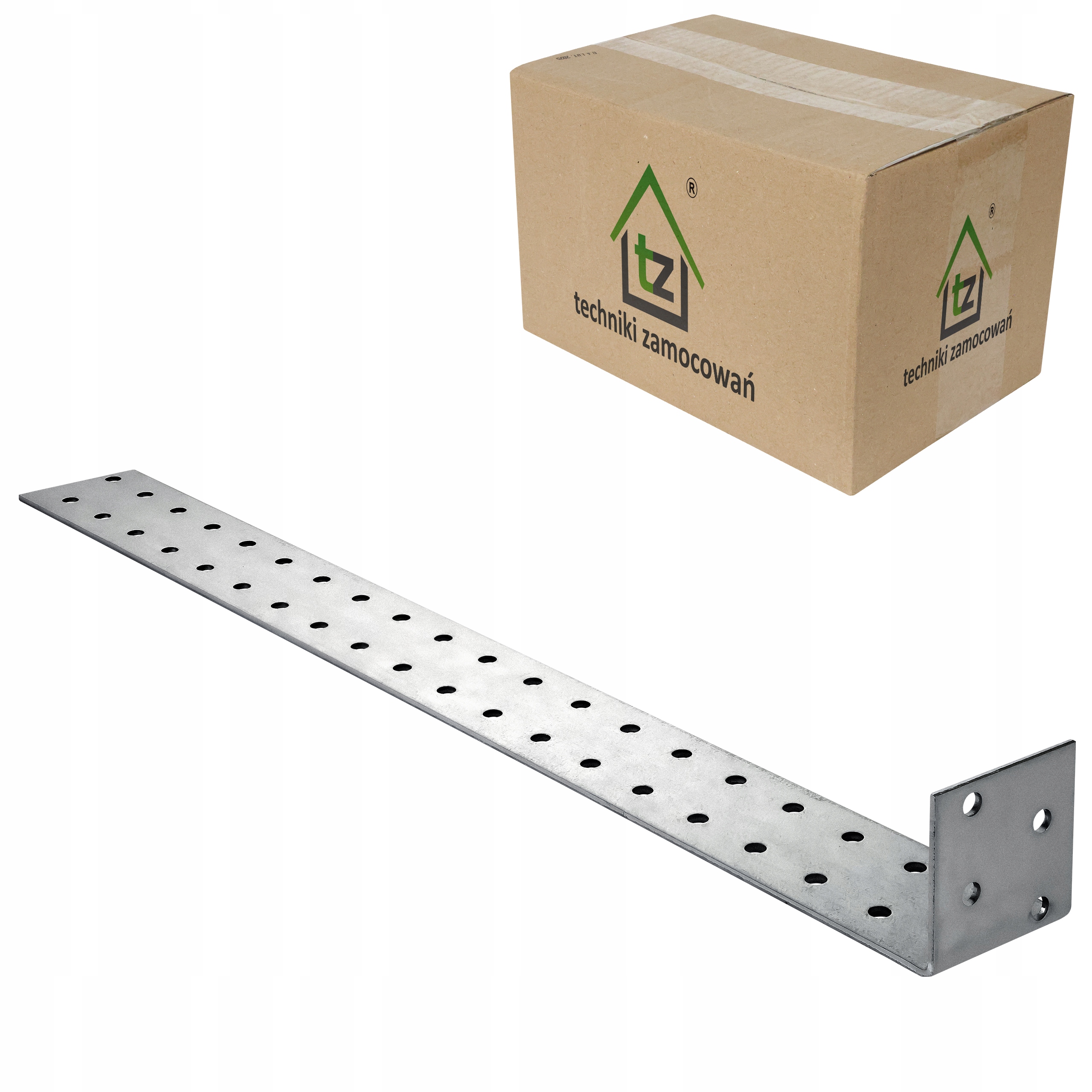 Tesársky uholník oceľový 40x400x40 x 2 mm 50 ks kotvový montážny KK3