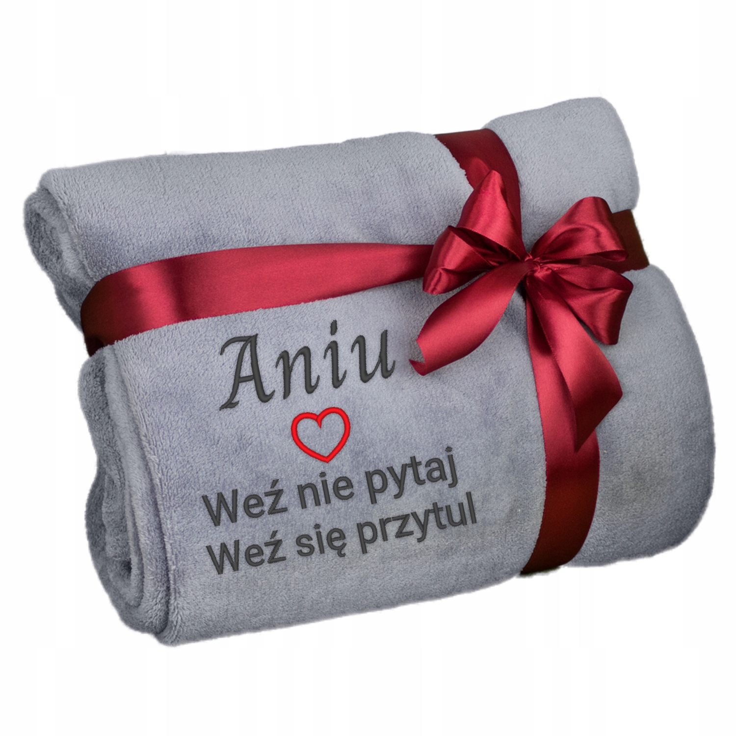 Koc z Haftem Ciepły 200x220 na Walentynki Urodziny 18-99 dla Niej