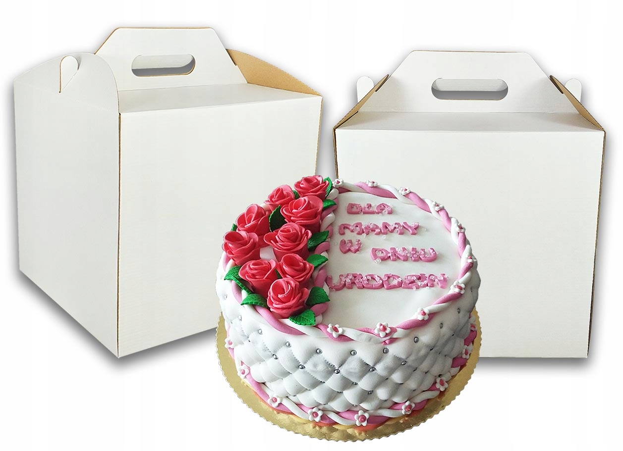 

Pudło karton opakowanie na tort ciasto 30x30X25