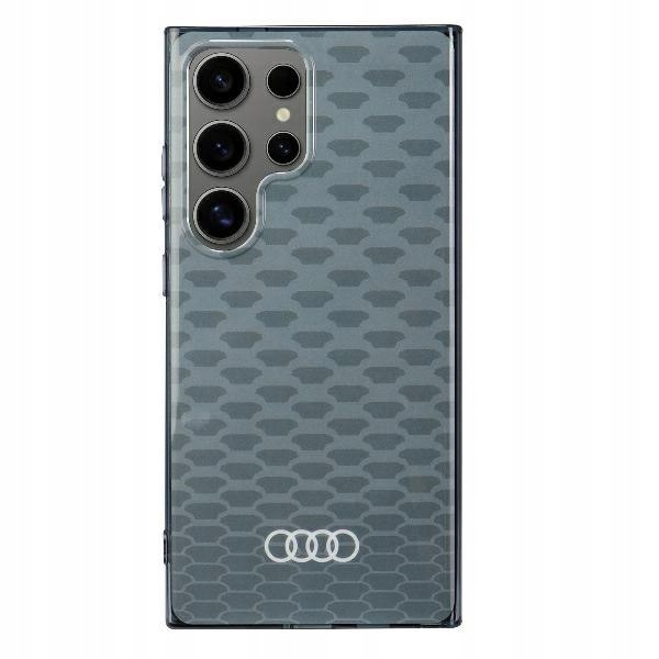 Audi IML Stitching Pattern MagSafe Case S24 Ultra S928 szary/grey hardcase