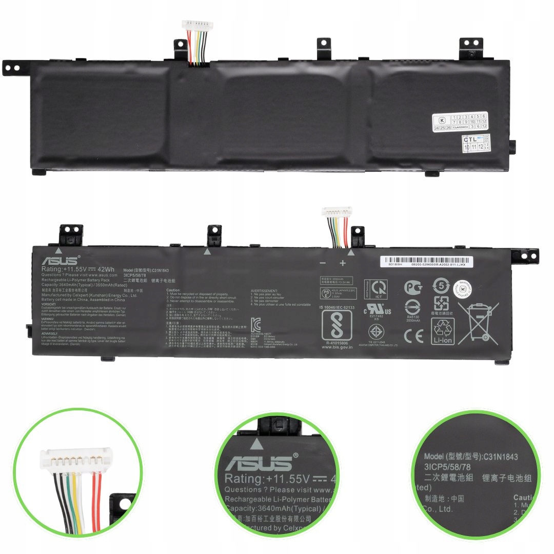 Originál Batéria Asus C31N1843 , 0B200-03430000