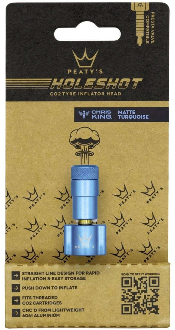 CO2 pumpa Hlavice Peaty's Holeshot Inflator Head