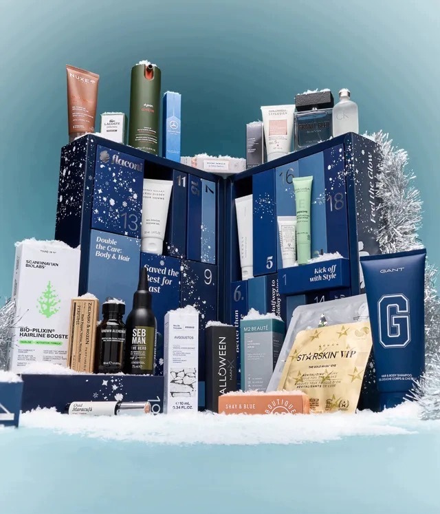 Адвент-календарь Flaconi 24 Love Brands Men's Edition 2026, 25 средств: ароматы и уход для мужчин — фото 3
