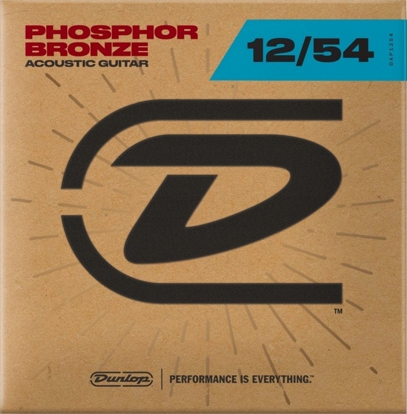DAP1254 struny do gitary akustycznej Phosphor Bronze 12-54 Dunlop