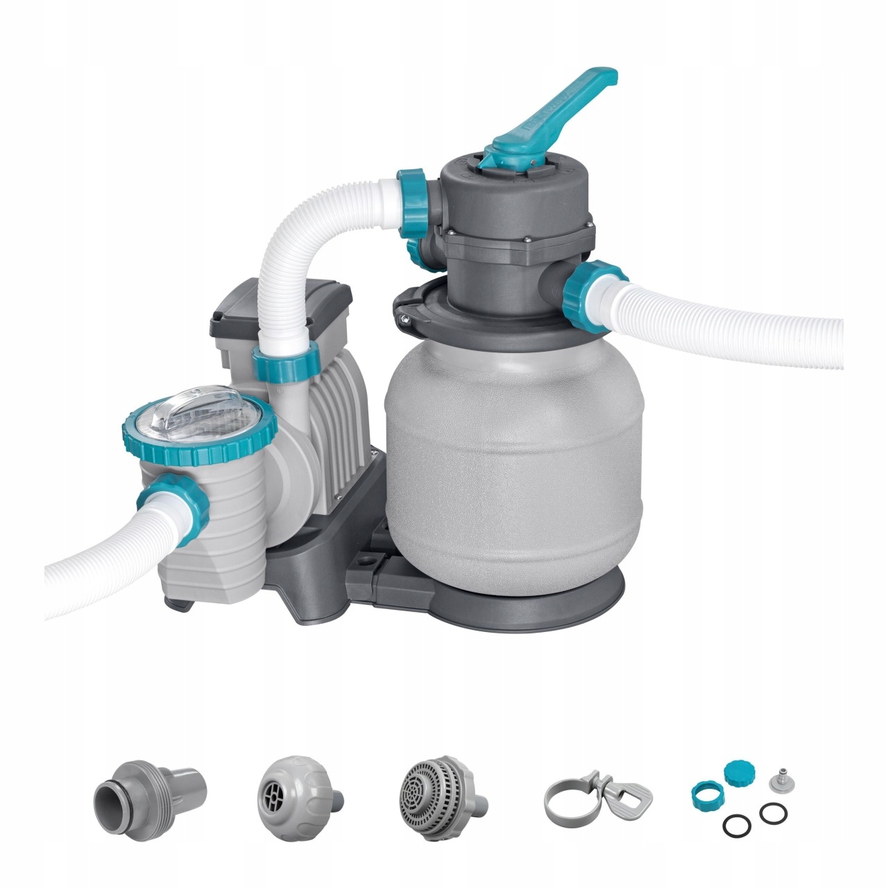 Piaskowa Pompa Filtrująca do basenów Bestway 5678 l/h Złączki Węże
