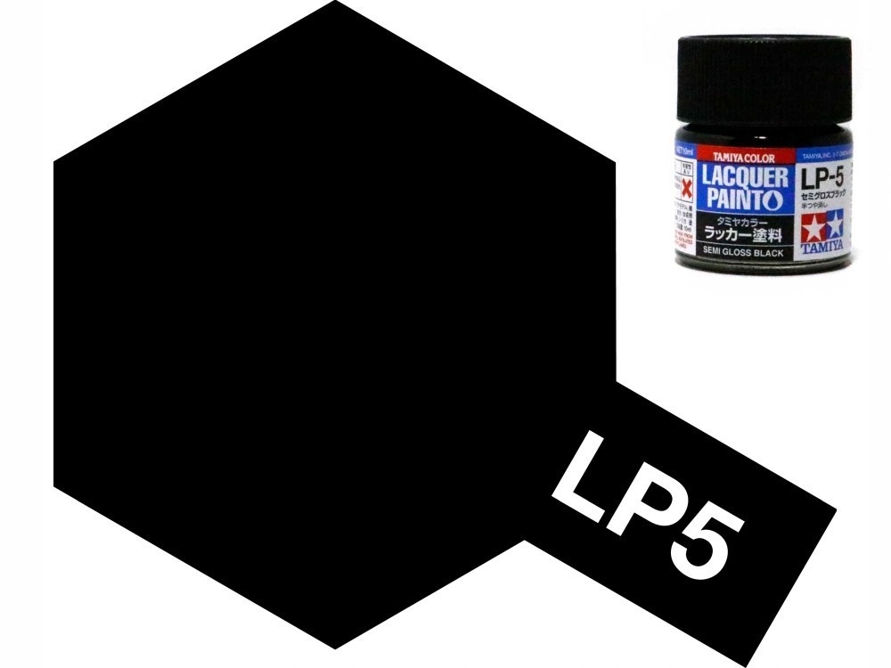 LP-5 Semi Gloss Black 10ml Tamiya 82105