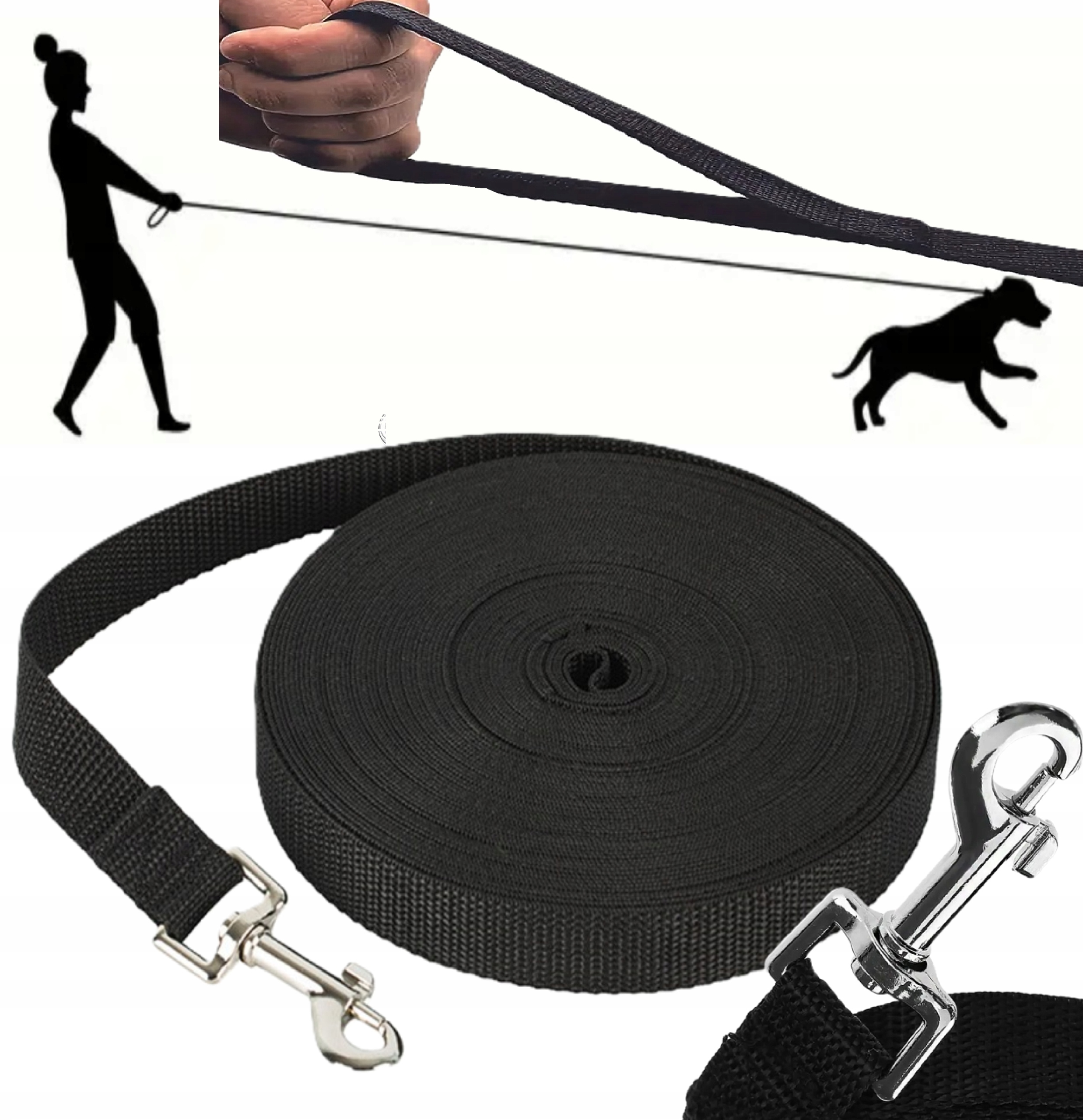 Vodítko treningové vodítko ZooPatrol páska 10 m