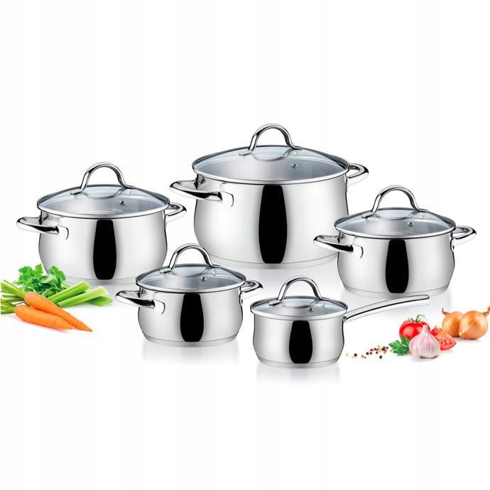 

Komplet Zestaw Garnków Stal Viva Tescoma 10SZT.