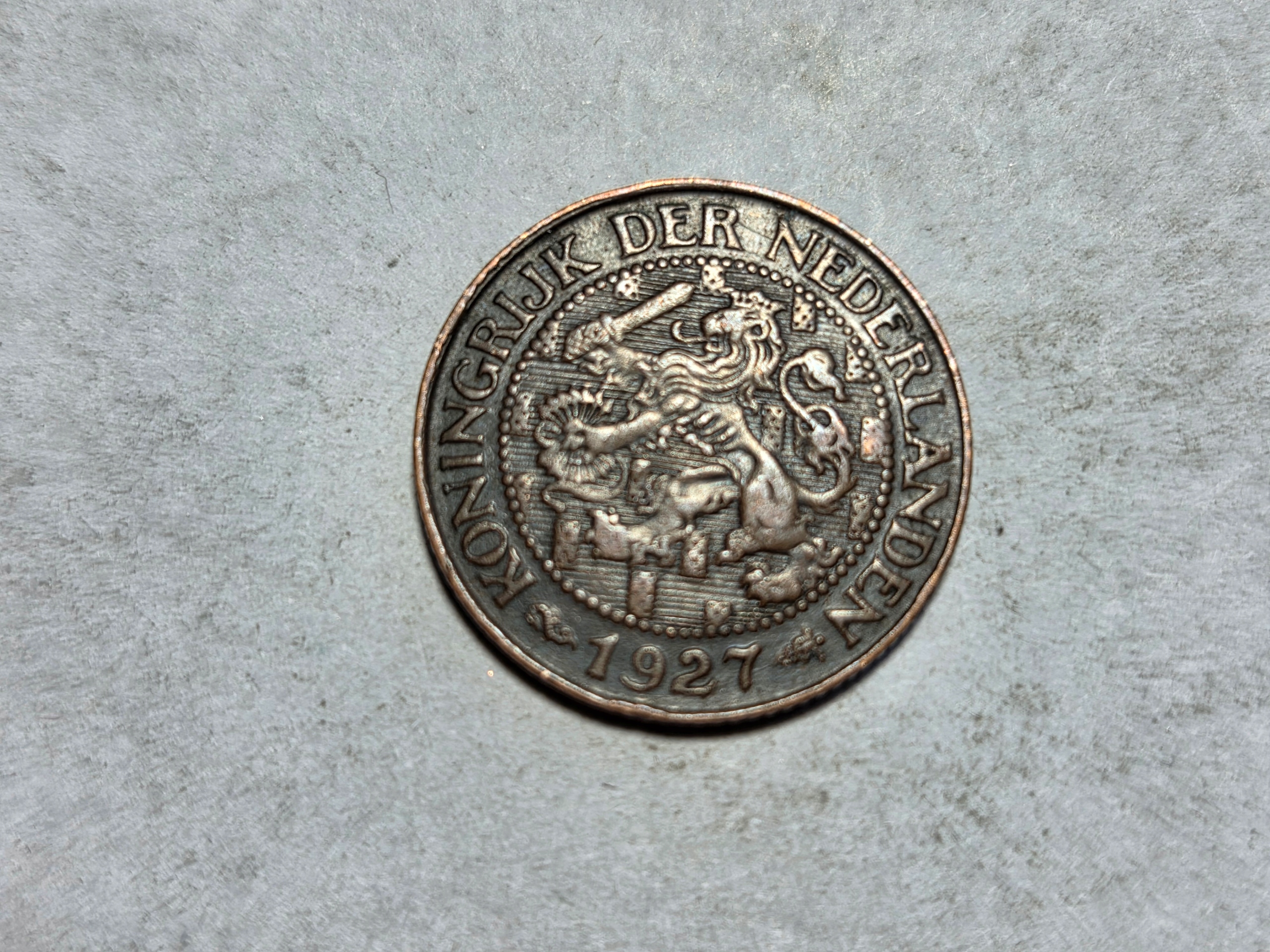 Stara Holandia 1 cent 1927 rok -NR0926