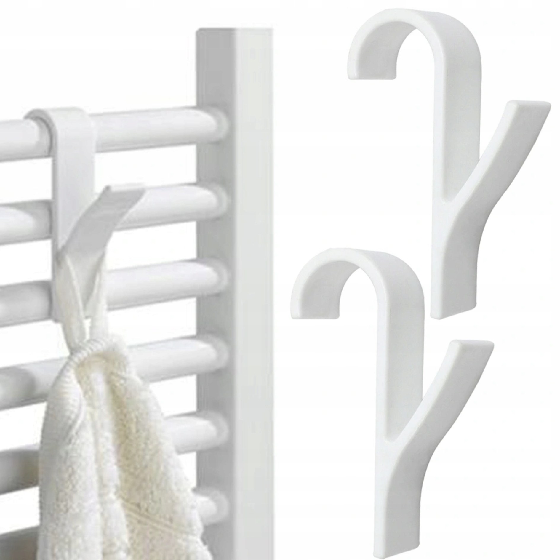 2x HACZYK WIESZAK NA GRZEJNIK KALORYFER ŁAZIENKOWY Rodzaj wieszaki pojedyncze